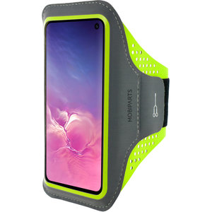 Mobiparts Comfort Fit Sport Armband Samsung Galaxy S10e Neon Green