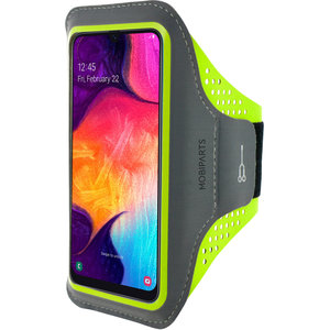 Mobiparts Comfort Fit Sport Armband Samsung Galaxy A50/A30S Neon Green