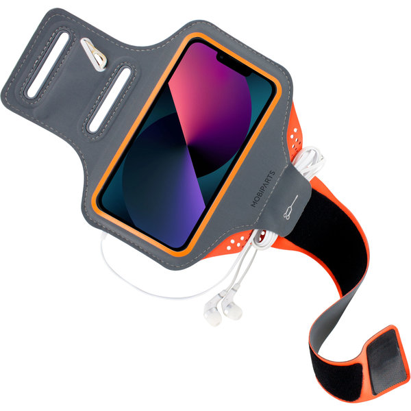 Mobiparts Mobiparts Comfort Fit Sport Armband Apple iPhone 13 Neon Orange