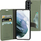 Mobiparts Mobiparts Classic Wallet Case Samsung Galaxy S21 Stone Green
