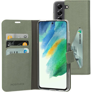 Mobiparts Classic Wallet Case Samsung Galaxy S21 FE (2022) Stone Green