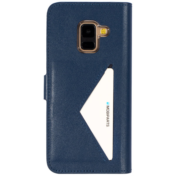 Mobiparts Mobiparts Classic Wallet Case Samsung Galaxy A8 (2018) Blue