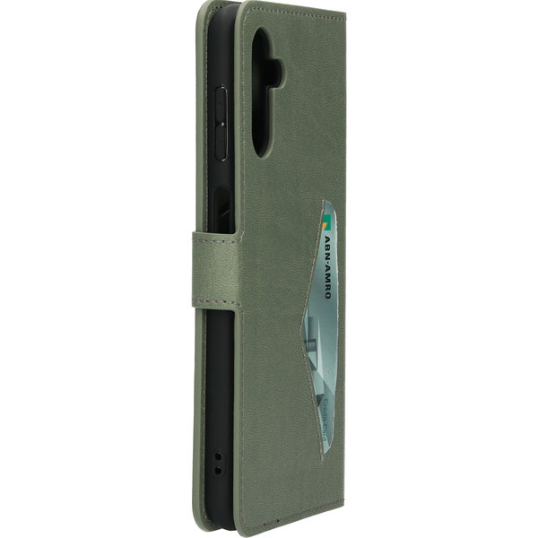 Mobiparts Mobiparts Classic Wallet Case Samsung Galaxy A13 5G (2022) Stone Green