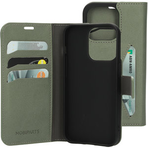 Mobiparts Classic Wallet Case Apple iPhone 14 Pro Stone Green