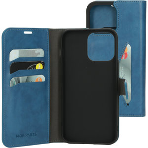 Mobiparts Classic Wallet Case Apple iPhone 14 Pro Max Steel Blue