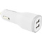 Mobiparts Mobiparts Car Charger Dual USB 24W/4.8A + Micro USB Cable White