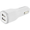 Mobiparts Mobiparts Car Charger Dual USB 24W/4.8A + Lightning Cable White