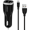 Mobiparts Mobiparts Car Charger Dual USB 12W/2.4A + Micro USB Cable Black