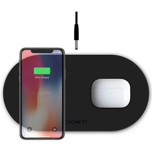 Cygnett TwoFold 20W Dual Wireless Charger Black