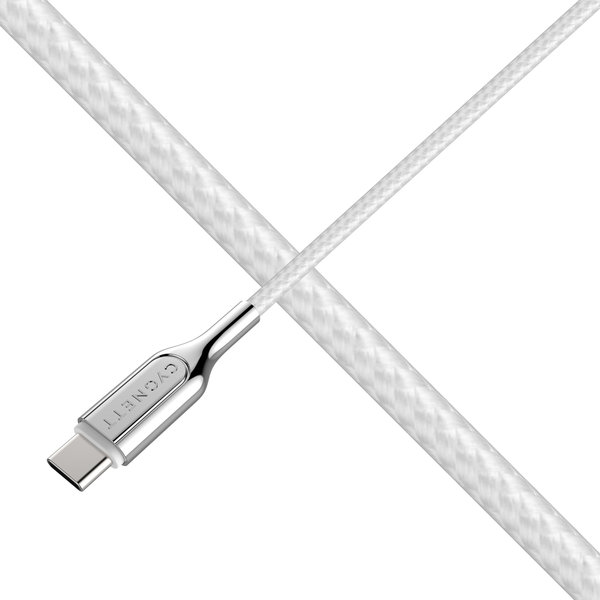 Cygnett Cygnett Armoured Braided USB-C to USB-C Cable 1m White
