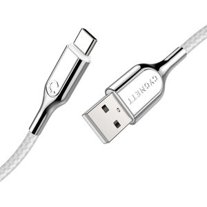 Cygnett Armoured Braided USB-C to USB-A Cable 2m White