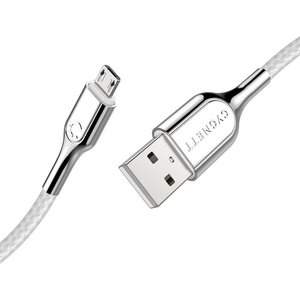 Cygnett Armoured Braided Micro USB to USB-A Cable 2m White