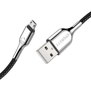 Cygnett Armoured Braided Micro USB to USB-A Cable 2m Black