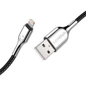 Cygnett Armoured Braided Lightning to USB Cable 2m Black