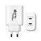 Prio Prio 50W Duo Fast Charge Wall Charger 30W PD PPS (USB C) + 20W PD (USB C) wit