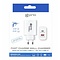Prio Prio Fast Charge Wall Charger 65W PD (USB C) + QC 3.0 (USB A) wit