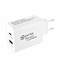 Prio Prio Fast Charge Wall Charger 65W PD (USB C) + QC 3.0 (USB A) wit