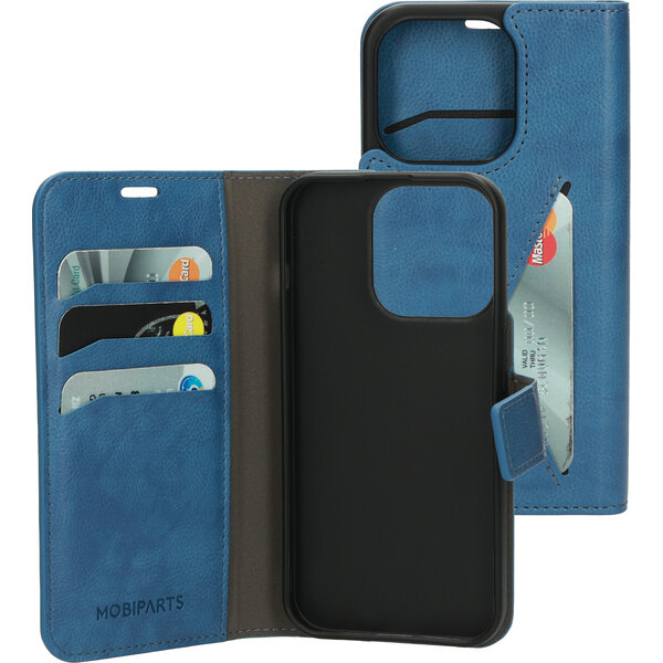 Mobiparts Mobiparts Classic Wallet Case Apple iPhone 15 Pro Steel Blue