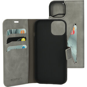 Mobiparts Classic Wallet Case Apple iPhone 15 Granite Grey