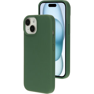 Mobiparts Silicone Cover Apple iPhone 15 Forest Green