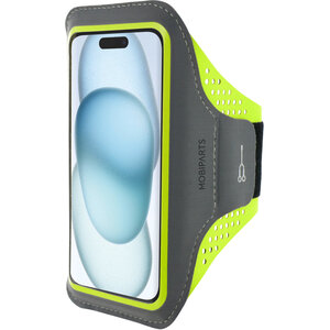 Mobiparts Comfort Fit Sport Armband Apple iPhone 15 Neon Green