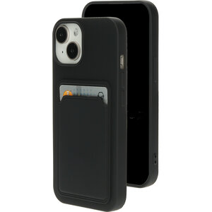 Mobiparts Classic TPU Case with Cardholder Apple iPhone 15 Matt Black