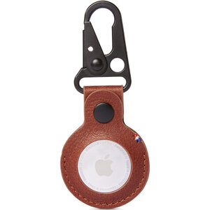 Decoded Leather Dogclip for Airtag Cinnamon Brown