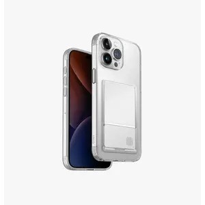 Uniq Air Fender ID case iPhone 15 Pro Max transparent Cardslot