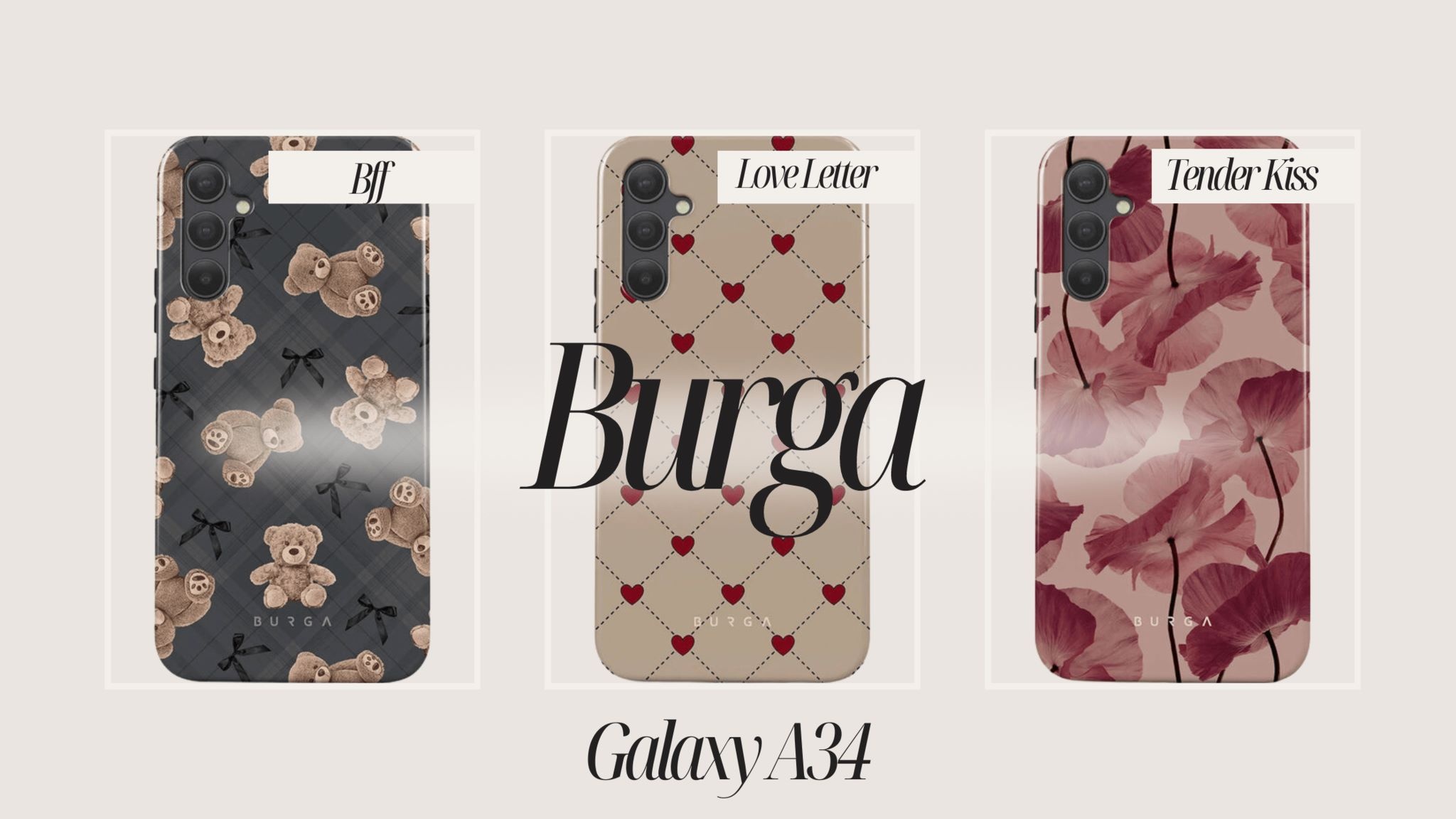 Burga's stevige maar stijlvolle telefoonhoesjes voor de Samsung Galaxy A34 5G