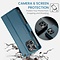 Caseme CaseMe  iPhone 15 Pro Max Leren Hoes - RFID Bescherming Blue