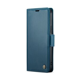 CaseMe  iPhone 12/12 Pro Leren Hoes - RFID Bescherming Blue