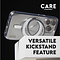 CARE by PanzerGlass CARE by PanzerGlass Feature Case Transparent w. Silver Kickstand & MagSafe iPhone 16 Plus