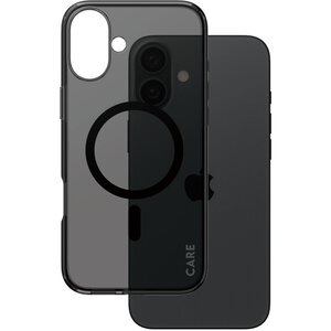 CARE by PanzerGlass Flagship Case Smokey Urban Combat w. Black MagSafe iPhone 16 Plus