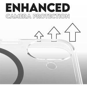 CARE by PanzerGlass Flagship Case Transparent Urban Combat w. Black MagSafe iPhone 16