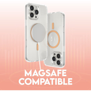 CARE by PanzerGlass Flagship Case Transparent Urban Combat w. Peachy MagSafe iPhone 16 Pro Max