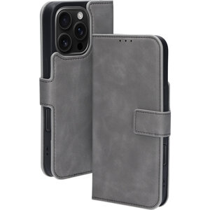 Mobiparts Classic Wallet Case Apple iPhone 16 Pro Granite Grey (MagSafe Compatible)