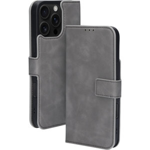 Mobiparts Classic Wallet Case Apple iPhone 16 Pro Max Granite Grey (MagSafe Compatible)