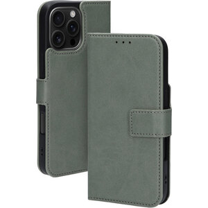 Mobiparts Classic Wallet Case Apple iPhone 16 Pro Max Stone Green (MagSafe Compatible)