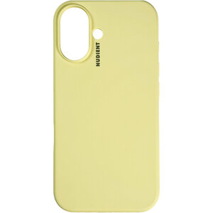 Nudient Base Case iPhone 16 Pale Yellow