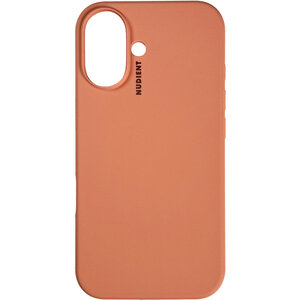 Nudient Base Case iPhone 16 Peach Orange