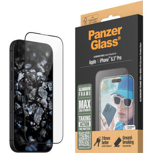 Panzerglass Apple iPhone 16 Pro - Ultra-Wide Fit with Aluminum Frame