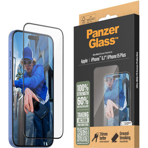 Panzerglass Apple iPhone 16/15 Plus - Ultra-Wide Fit