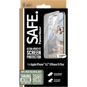 SAFE by Panzerglass Apple iPhone 16/15 Plus - Ultra-Wide-Fit