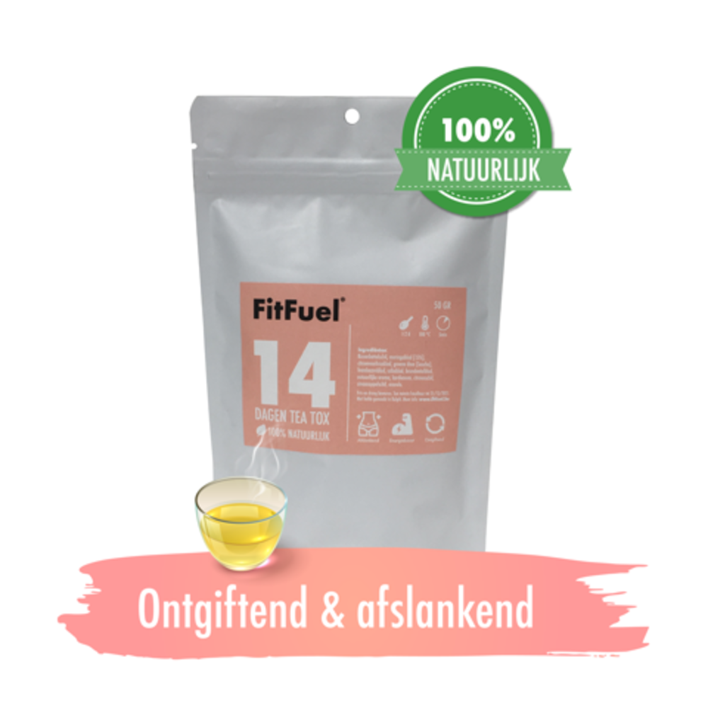 FITFUEL wellness thee-Dit is Belgisch Teatox 14 days 50gr FITFUEL wellness thee-Dit is Belgisch Teatox 14 days 50gr