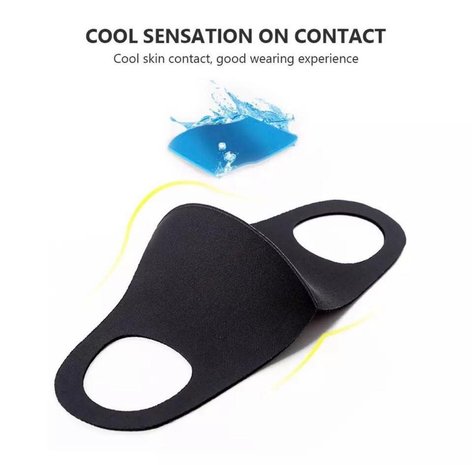 Washable facemask black Washable facemask black