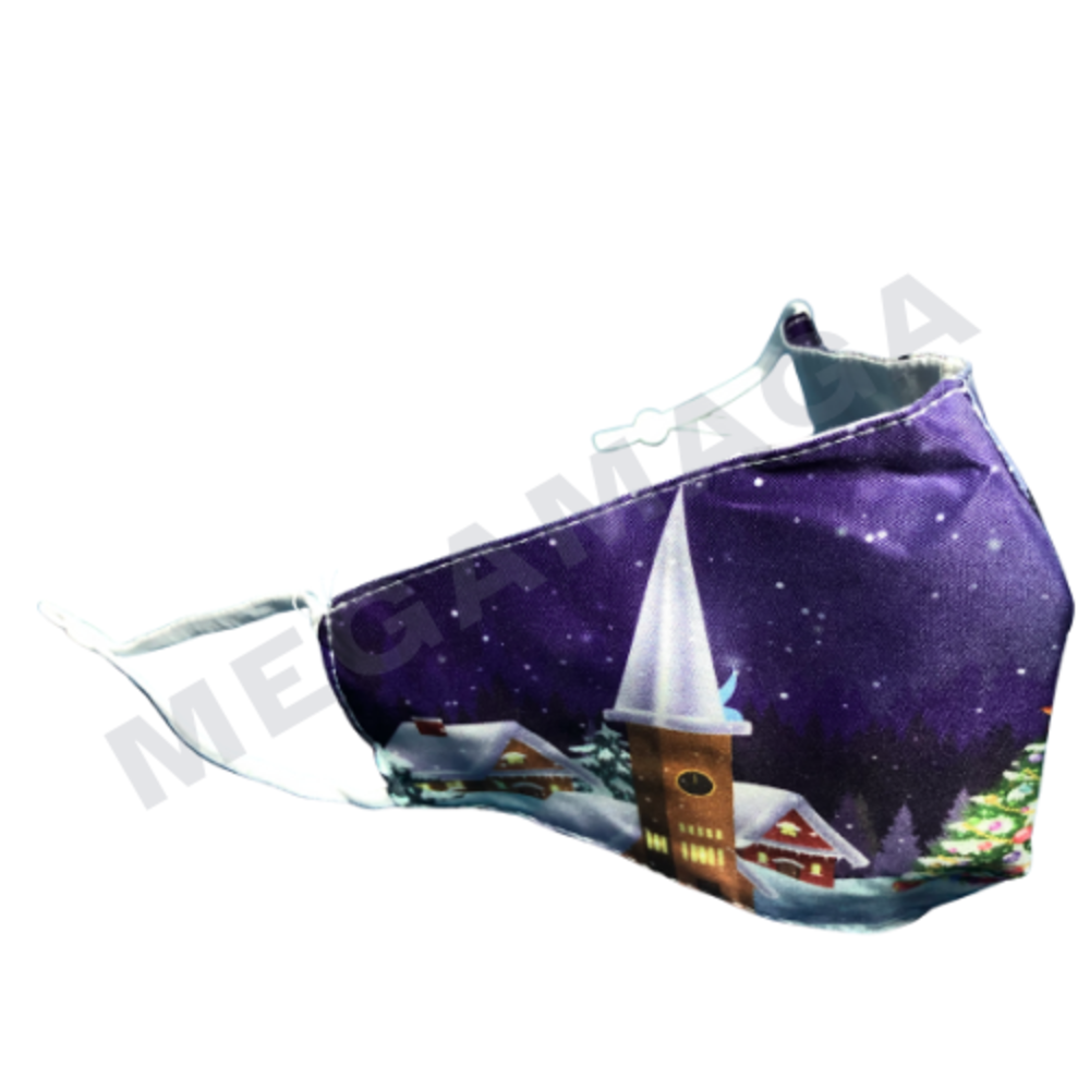 Wasbare kerst mondmaskers