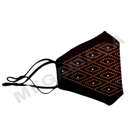 Masque buccaux lavable strass