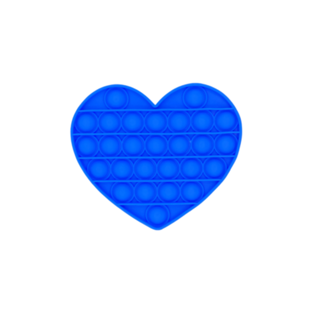 Pop it fidget-heart-mix colors