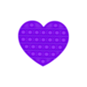 Pop it fidget-heart-mix colors