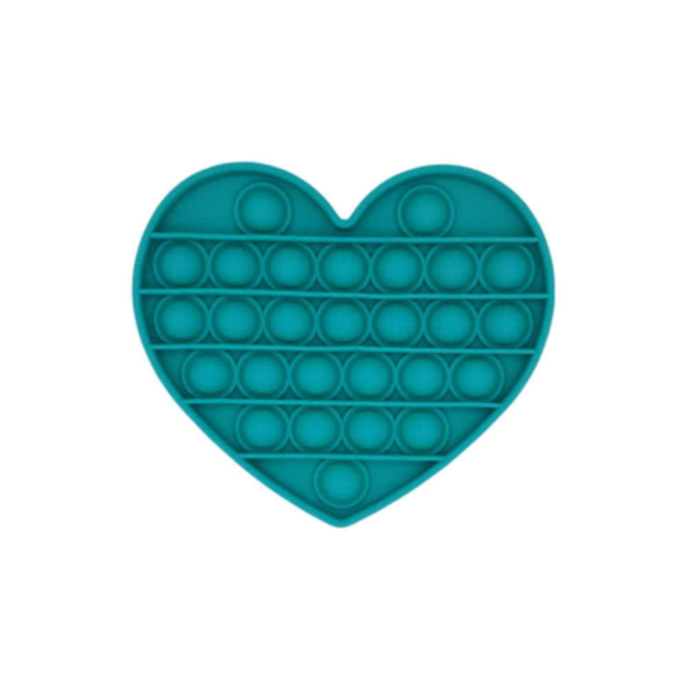Pop it fidget-heart-mix colors